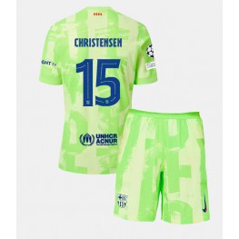 Barcelona Andreas Christensen #15 Derde tenue Kids 2024-25 Korte Mouw (+ Korte broeken)